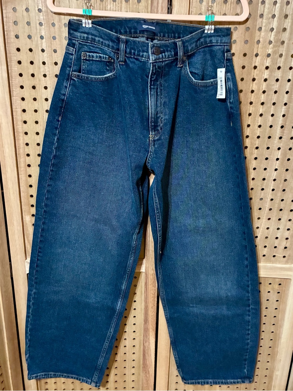 Women's Dark Blue Denim Jeans - Classic Straight Fit Size 10